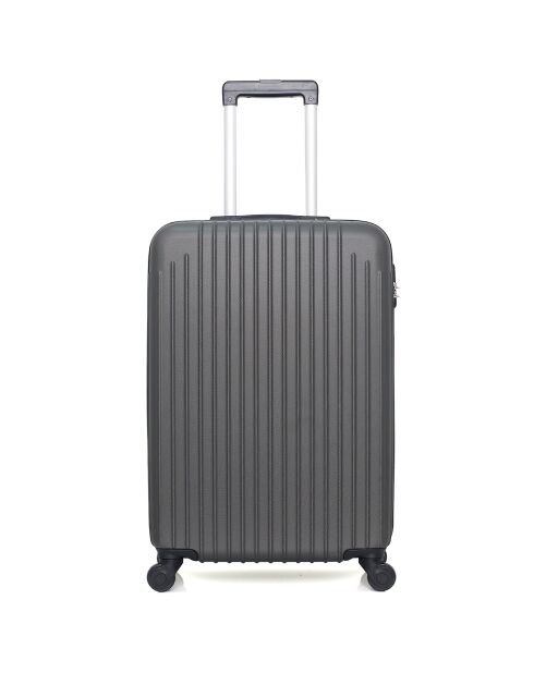 Mittelgroßer Reisekoffer 4 Einzelräder Carpathians 65 cm dunkelgrau