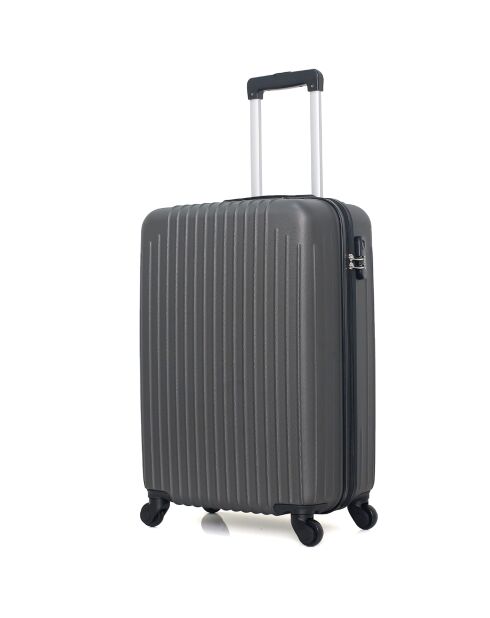 Mittelgroßer Reisekoffer 4 Einzelräder Carpathians 65 cm dunkelgrau