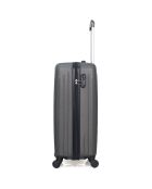 Mittelgroßer Reisekoffer 4 Einzelräder Carpathians 65 cm dunkelgrau