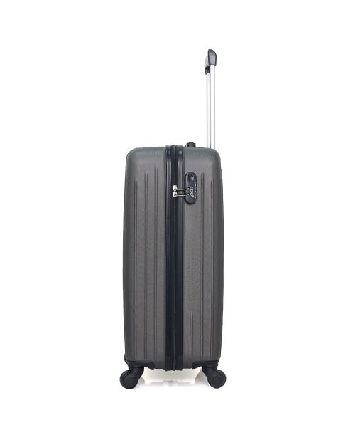 Mittelgroßer Reisekoffer 4 Einzelräder Carpathians 65 cm dunkelgrau