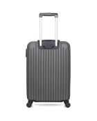 Mittelgroßer Reisekoffer 4 Einzelräder Carpathians 65 cm dunkelgrau