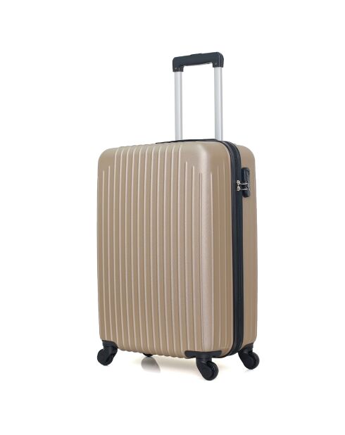 Medium Stay Suitcase 4 enkele wielen Carpathians 65 cm beige