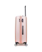 Valise Long Séjour 4 roues simples Archie 75 cm rose doré