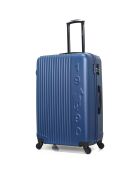 Valise Long Séjour 4 roues simples Liam 75 cm bleu marine