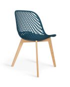 4 Chaises Maelle bleues - 54x56x86  cm