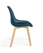 4 Chaises Maelle bleues - 54x56x86  cm