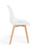 6 Chaises Maelle blanches - 54x56x86  cm