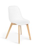 6 Chaises Maelle blanches - 54x56x86  cm