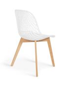 6 Chaises Maelle blanches - 54x56x86  cm