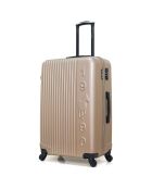 Valise Cabine 4 roues simples Liam 55 cm beige