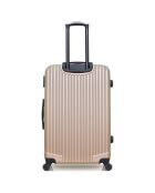 Valise Cabine 4 roues simples Liam 55 cm beige