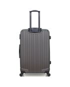 Valise Long Séjour 4 roues simples Liam 75 cm gris foncé