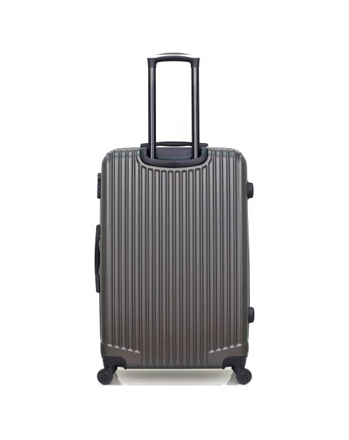 Valise Long Séjour 4 roues simples Liam 75 cm gris foncé