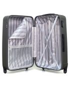 Valise Long Séjour 4 roues simples Liam 75 cm gris foncé