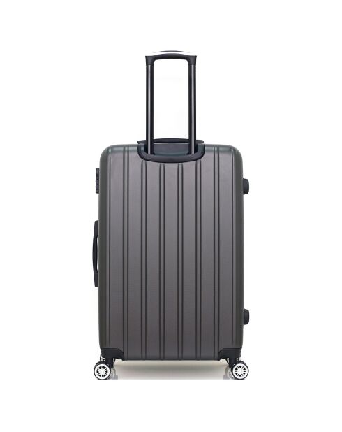 Valise Cabine 4 roues simples Archie 55 cm gris foncé