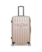 Valise Cabine 4 roues simples Archie 55 cm beige