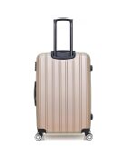 Valise Cabine 4 roues simples Archie 55 cm beige