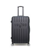 Valise Long Séjour 4 roues simples Archie 75 cm noire