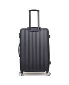 Valise Long Séjour 4 roues simples Archie 75 cm noire