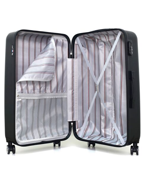 Valise Long Séjour 4 roues simples Archie 75 cm noire