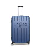 Valise Moyen Séjour 4 roues simples Archie 65 cm bleu marine