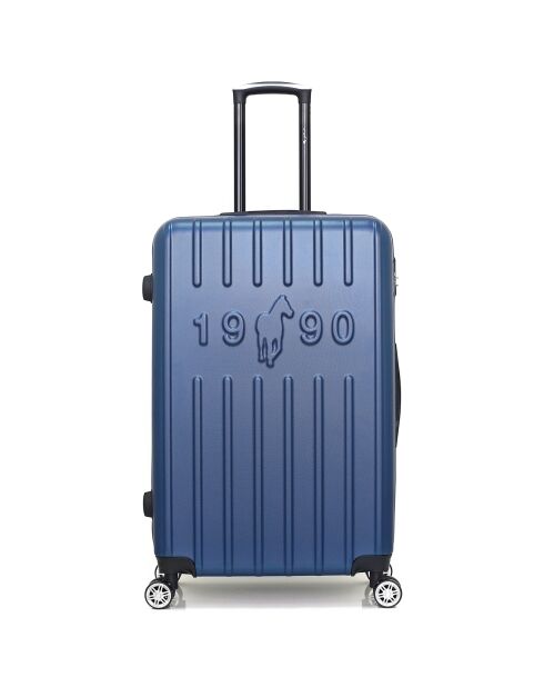 Valise Moyen Séjour 4 roues simples Archie 65 cm bleu marine