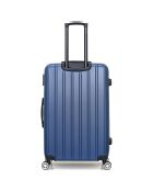Valise Moyen Séjour 4 roues simples Archie 65 cm bleu marine