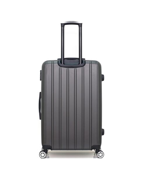 Valise Moyen Séjour 4 roues simples Archie 65 cm gris foncé