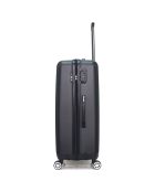 Valise Moyen Séjour 4 roues simples Archie 65 cm noire