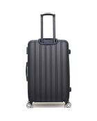Valise Moyen Séjour 4 roues simples Archie 65 cm noire