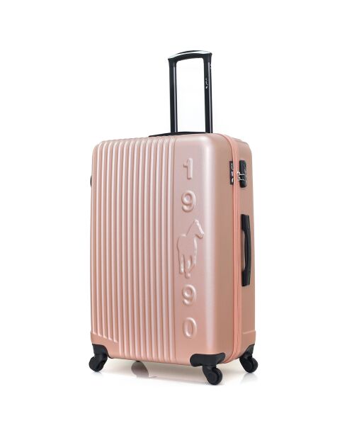 Liam Koffer met 4 enkele wielen, medium stay, 65 cm, roségoud