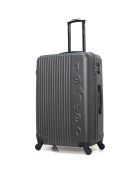 Valise Moyen Séjour 4 roues simples Liam 65 cm gris foncé