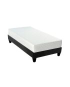 Ensemble matelas Absolu avec sommier en bois blanc - 90x190 cm