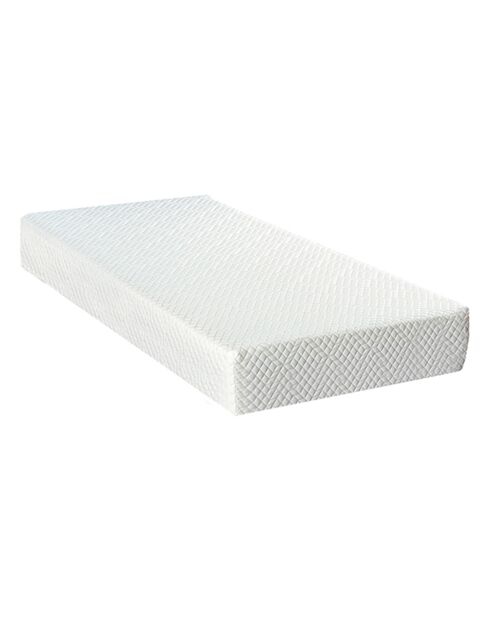 Ensemble matelas Absolu avec sommier en bois blanc - 90x200 cm