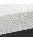 Ensemble matelas Absolu avec sommier en bois blanc - 90x200 cm