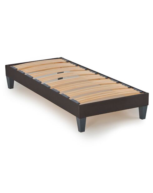 Ensemble matelas Absolu avec sommier en bois blanc - 90x200 cm