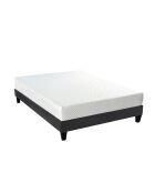 Ensemble matelas Absolu avec sommier en bois blanc - 140x200 cm