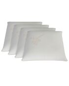 4 Oreillers à Mémoire de forme BIO blancs - 60x60 cm