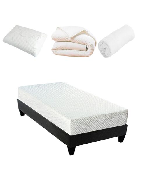 Pack Prêt-à-dormir Absolu blanc - 90x200 cm
