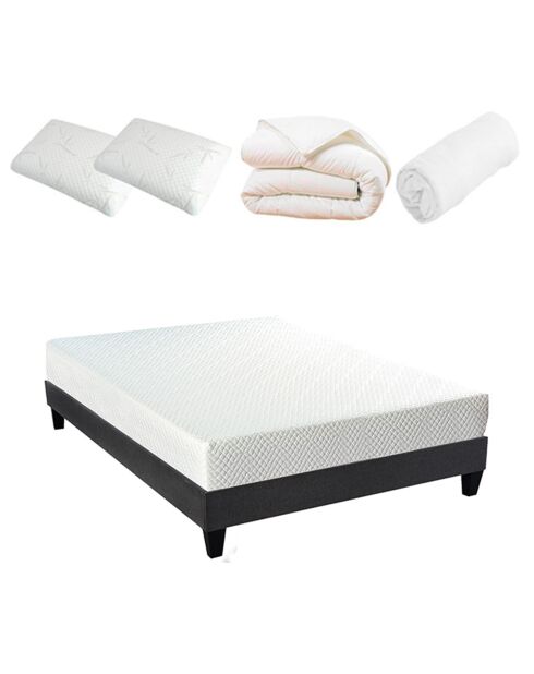 Pack Prêt-à-dormir Absolu blanc - 160x200 cm