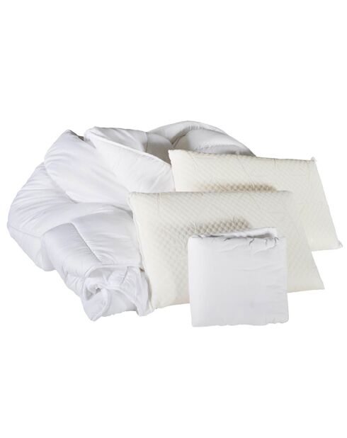 Pack Prêt-à-dormir Absolu blanc - 180x200 cm