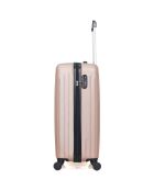 Valise Cabine 4 roues simples Carpates 55 cm rose doré