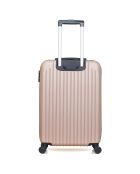 Valise Cabine 4 roues simples Carpates 55 cm rose doré