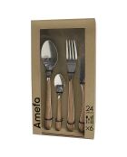 Ménagère Solstice bois clair - 24 pièces