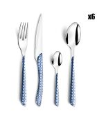 Set posate Solstice Bohemian blue - 24 pezzi