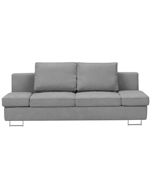 Canapé convertible avec coffre de rangement iota 2 places gris - 210x100x86 cm