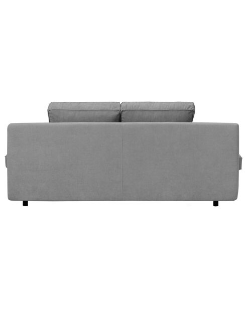 Canapé convertible avec coffre de rangement iota 2 places gris - 210x100x86 cm