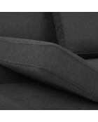 Canapé convertible avec coffre de rangement iota 2 places gris foncé - 210x100x86 cm