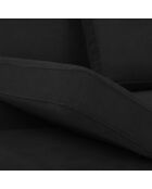 Canapé convertible avec coffre de rangement iota 2 places noir - 210x100x86 cm