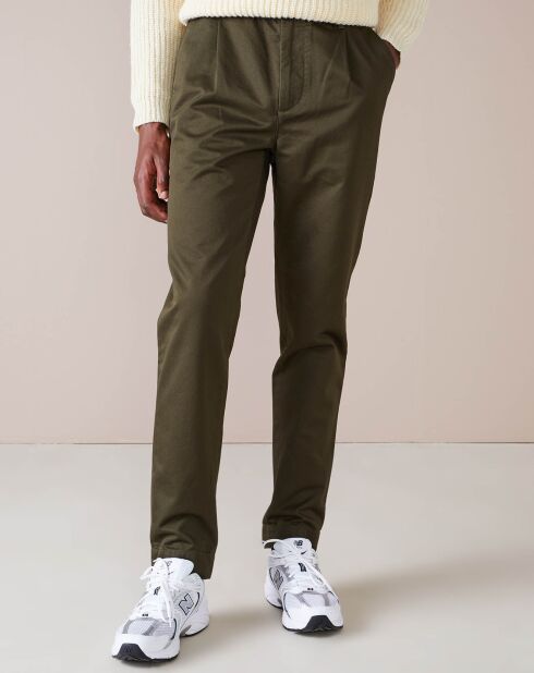 Pantalon fuselé Jason olive foncé